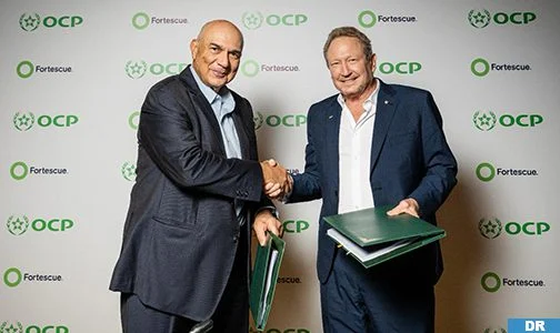 المكتب الشريف للفوسفاط – “Fortescue”.. مشروع مشترك لتطوير الطاقة الخضراء بالمغرب